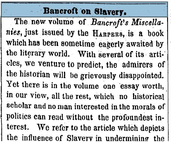 Bancroft on Slavery pdf